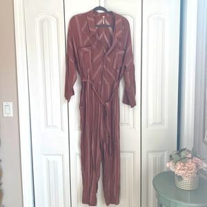 Free People Striped Jumpsuit
